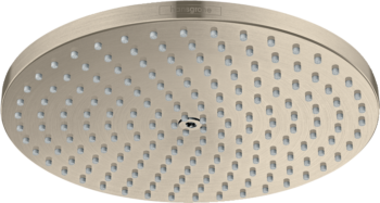 Hansgrohe Raindance S Showerhead 240 1-Jet PowderRain, 2.5 GPM in Brushed Nickel
