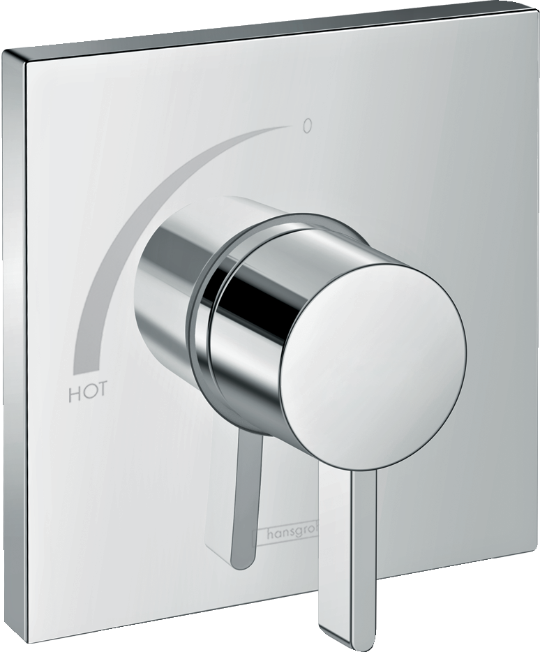 Hansgrohe Ecostat Square Pressure Balance Trim in Chrome