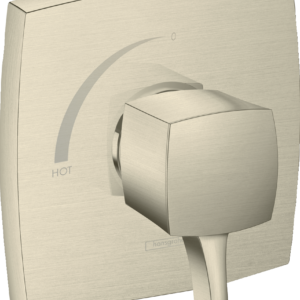 Hansgrohe Ecostat Classic Pressure Balance Trim, Square in Brushed Nickel
