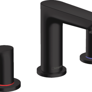 Hansgrohe Talis E Widespread Faucet 150 with Pop-Up Drain, 1.2 GPM in Matte Black