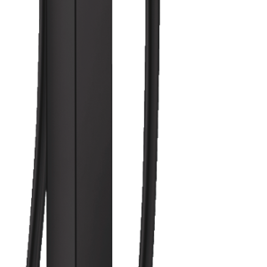 Hansgrohe Metropol Freestanding Tub Filler Trim with Lever Handle and 1.75 GPM Handshower in Matte Black