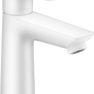Hansgrohe Talis E Single-Hole Faucet 110 with Pop-Up Drain, 1.2 GPM in Matte White