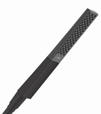 Hansgrohe Rainfinity Baton Handshower 100 1-Jet, 2.5 GPM in Matte Black