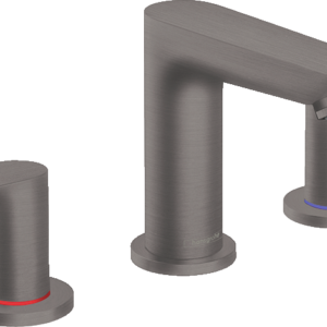 Hansgrohe Talis E Widespread Faucet 150 with Pop-Up Drain, 1.2 GPM in Brushed Black Chrome