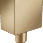 Hansgrohe FixFit Wall Outlet Square with Check Valves in Brushed Bronze