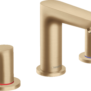 Hansgrohe Talis E Widespread Faucet 150 with Pop-Up Drain, 1.2 GPM in Brushed Bronze