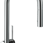 Hansgrohe Talis N HighArc Kitchen Faucet, O-Style 2-Spray Pull-Down, 1.75 GPM in Chrome