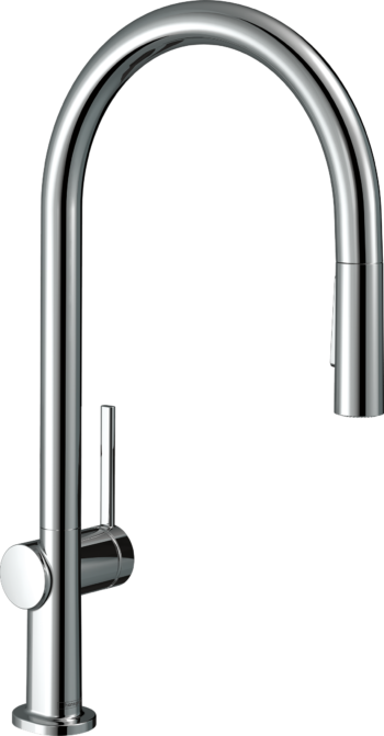 Hansgrohe Talis N HighArc Kitchen Faucet, O-Style 2-Spray Pull-Down, 1.75 GPM in Chrome