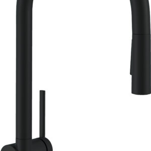 Hansgrohe Talis N HighArc Kitchen Faucet, O-Style 2-Spray Pull-Down, 1.75 GPM in Matte Black