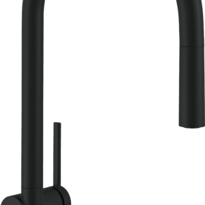 Hansgrohe Talis N HighArc Kitchen Faucet, O-Style 2-Spray Pull-Down, 1.5 GPM in Matte Black