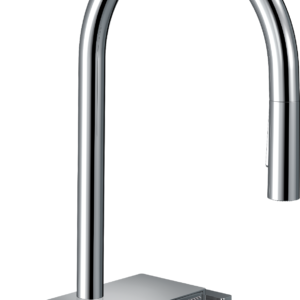 Hansgrohe Aquno Select HighArc Kitchen Faucet, 3-Spray Pull-Down, 1.75 GPM in Chrome