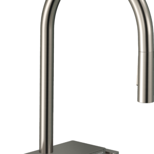 Hansgrohe Aquno Select HighArc Kitchen Faucet, 3-Spray Pull-Down, 1.75 GPM in Steel Optic