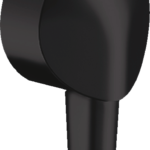 Hansgrohe FixFit Wall Outlet with Check Valves in Matte Black
