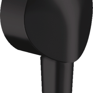 Hansgrohe FixFit Wall Outlet with Check Valves in Matte Black