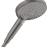 Hansgrohe Raindance Select S Handshower 120 3-Jet PowderRain, 2.5 GPM in Brushed Black Chrome