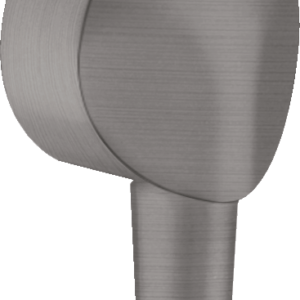 Hansgrohe FixFit Wall Outlet with Check Valves in Brushed Black Chrome