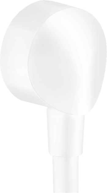 Hansgrohe FixFit Wall Outlet with Check Valves in Matte White