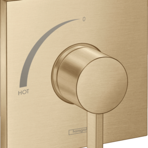 Hansgrohe Ecostat Square Pressure Balance Trim in Brushed Bronze