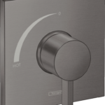 Hansgrohe Ecostat Square Pressure Balance Trim in Brushed Black Chrome