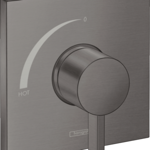 Hansgrohe Ecostat Square Pressure Balance Trim in Brushed Black Chrome