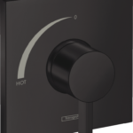 Hansgrohe Ecostat Square Pressure Balance Trim in Matte Black