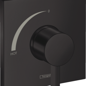 Hansgrohe Ecostat Square Pressure Balance Trim in Matte Black