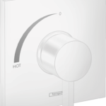 Hansgrohe Ecostat Square Pressure Balance Trim in Matte White