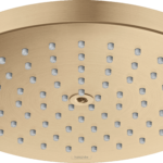 Hansgrohe Raindance S Showerhead 180 1-Jet PowderRain, 2.5 GPM in Brushed Bronze