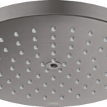 Hansgrohe Raindance S Showerhead 180 1-Jet PowderRain, 2.5 GPM in Brushed Black Chrome