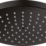 Hansgrohe Raindance S Showerhead 180 1-Jet PowderRain, 2.5 GPM in Matte Black