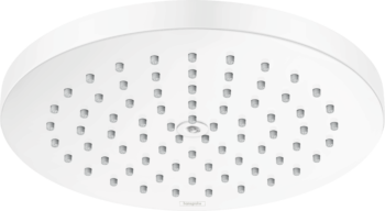 Hansgrohe Raindance S Showerhead 180 1-Jet PowderRain, 2.5 GPM in Matte White