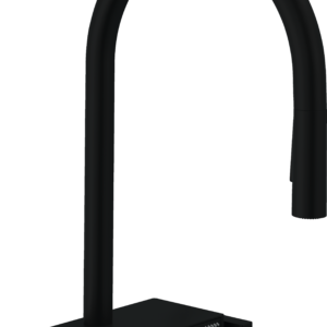Hansgrohe Aquno Select HighArc Kitchen Faucet, 3-Spray Pull-Down, 1.75 GPM in Matte Black