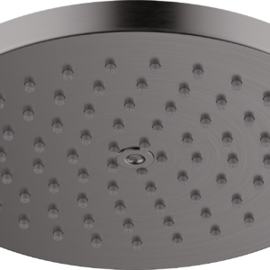 Hansgrohe Raindance S Showerhead 180 1-Jet PowderRain, 1.75 GPM in Brushed Black Chrome