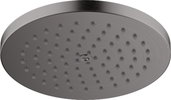 Hansgrohe Raindance S Showerhead 180 1-Jet PowderRain, 1.75 GPM in Brushed Black Chrome