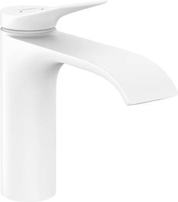 Hansgrohe Vivenis Single-hole Faucet 110 with Pop-Up Drain, 1.2 GPM in Matte White