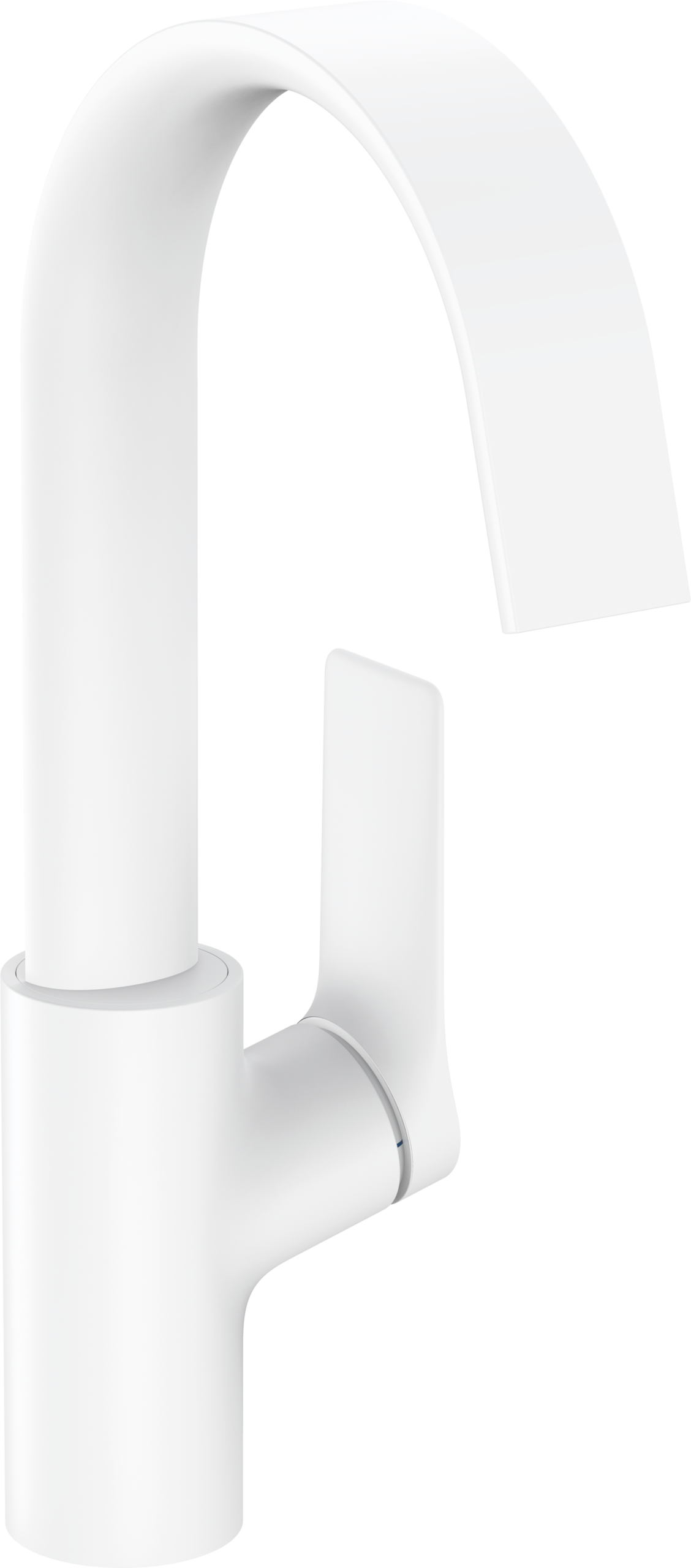 Hansgrohe Vivenis Single-hole Faucet 210 with Swivel Spout and Pop-Up Drain, 1.2 GPM in Matte White