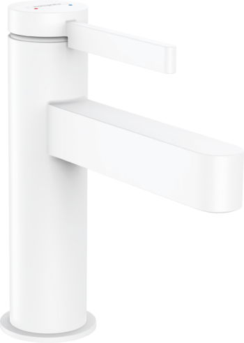 Hansgrohe Finoris Single-Hole Faucet 100 with Pop-Up Drain, 1.2 GPM in Matte White
