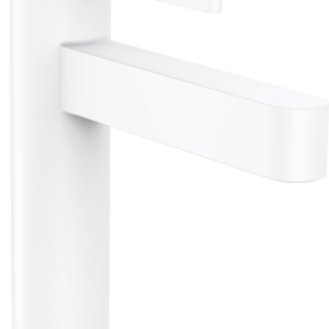 Hansgrohe Finoris Single-Hole Faucet 110 with Pop-Up Drain, 1.2 GPM in Matte White