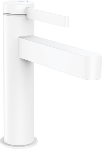 Hansgrohe Finoris Single-Hole Faucet 110 with Pop-Up Drain, 1.2 GPM in Matte White