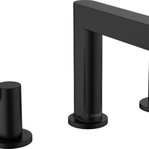 Hansgrohe Finoris Wide-spread Faucet 110 with Pop-up Drain, 1.2 GPM in Matte Black