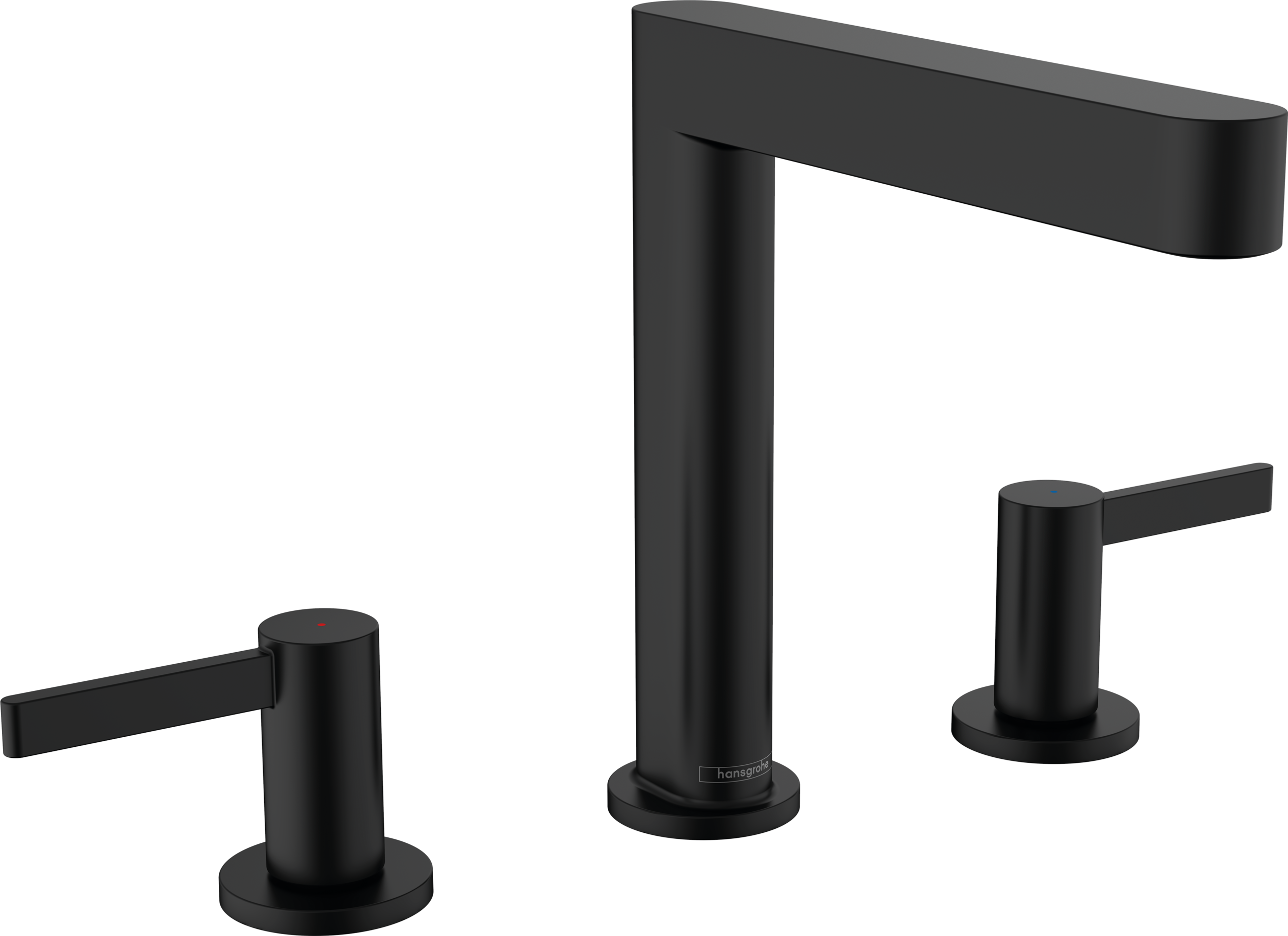 Hansgrohe Finoris Wide-spread Faucet 160 with Pop-up Drain, 1.2 GPM in Matte Black
