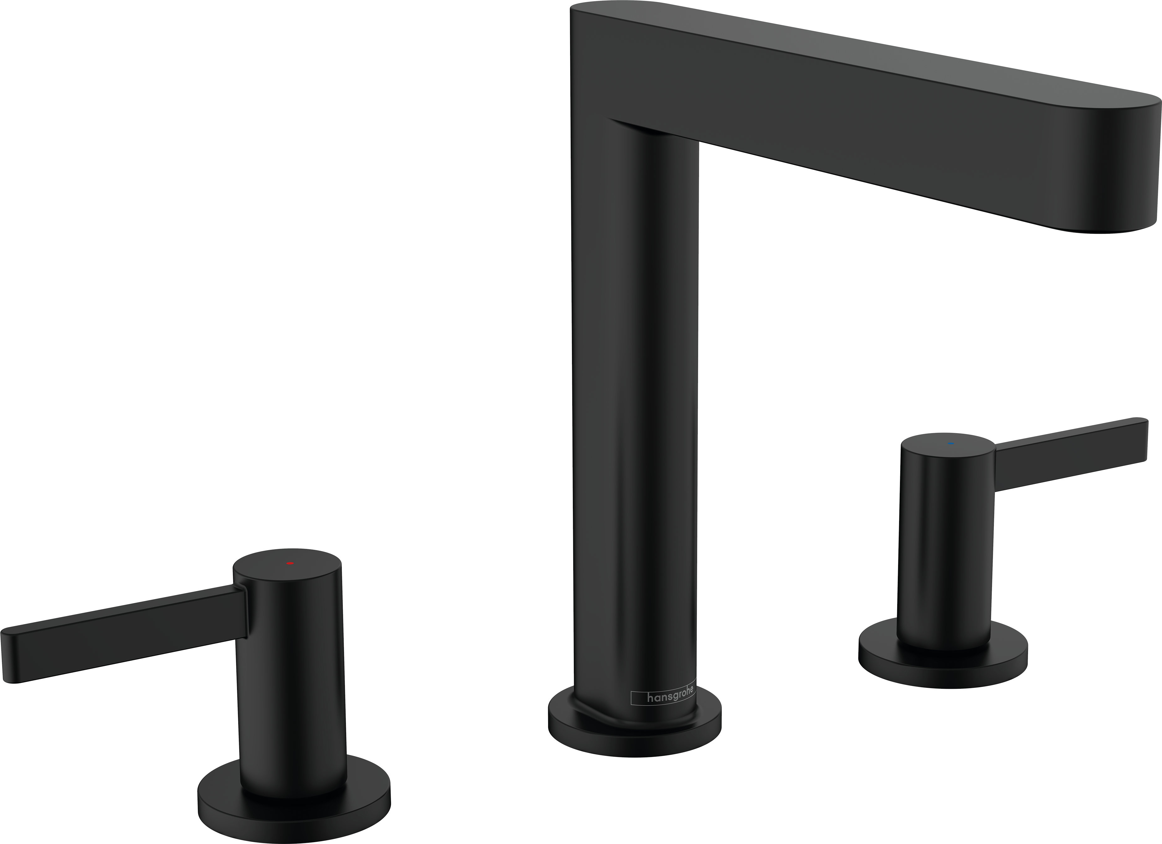 Hansgrohe Finoris Wide-spread Faucet 160 with Pop-up Drain, 1.2 GPM in Matte Black