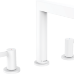 Hansgrohe Finoris Wide-spread Faucet 160 with Pop-up Drain, 1.2 GPM in Matte White