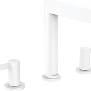 Hansgrohe Finoris Wide-spread Faucet 160 with Pop-up Drain, 1.2 GPM in Matte White