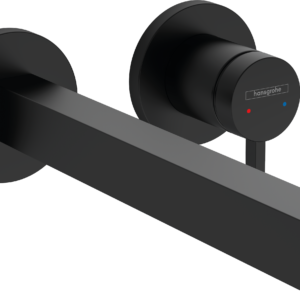 Hansgrohe Finoris Wall-Mounted Single-Handle Faucet Trim, 1.2 GPM in Matte Black