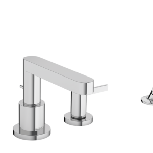 Hansgrohe Finoris 4-Hole Roman Tub Set Trim with 1.75 GPM Handshower in Chrome