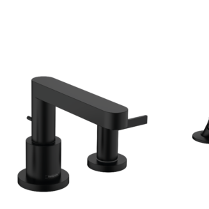 Hansgrohe Finoris 4-Hole Roman Tub Set Trim with 1.75 GPM Handshower in Matte Black