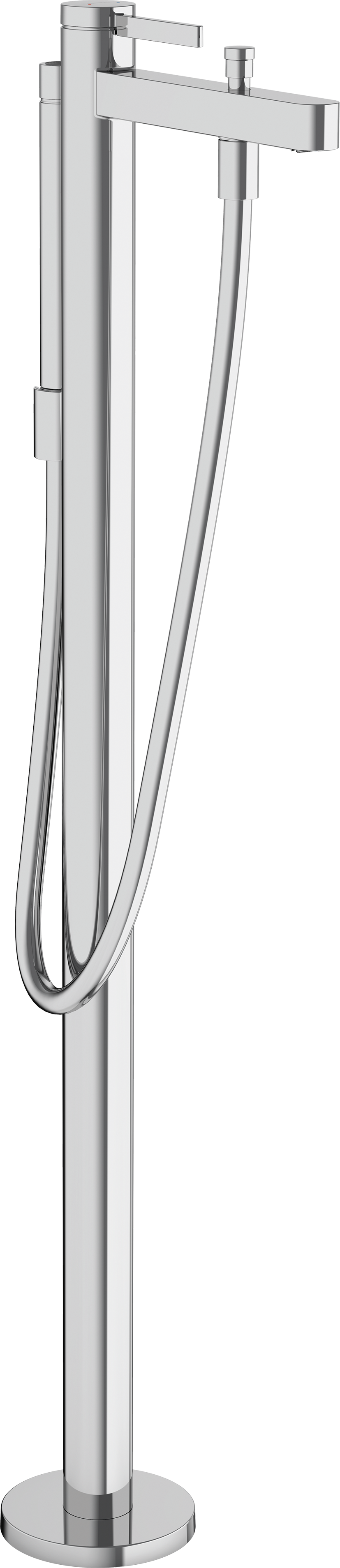 Hansgrohe Finoris Freestanding Tub Filler Trim with 1.75 GPM Handshower in Chrome