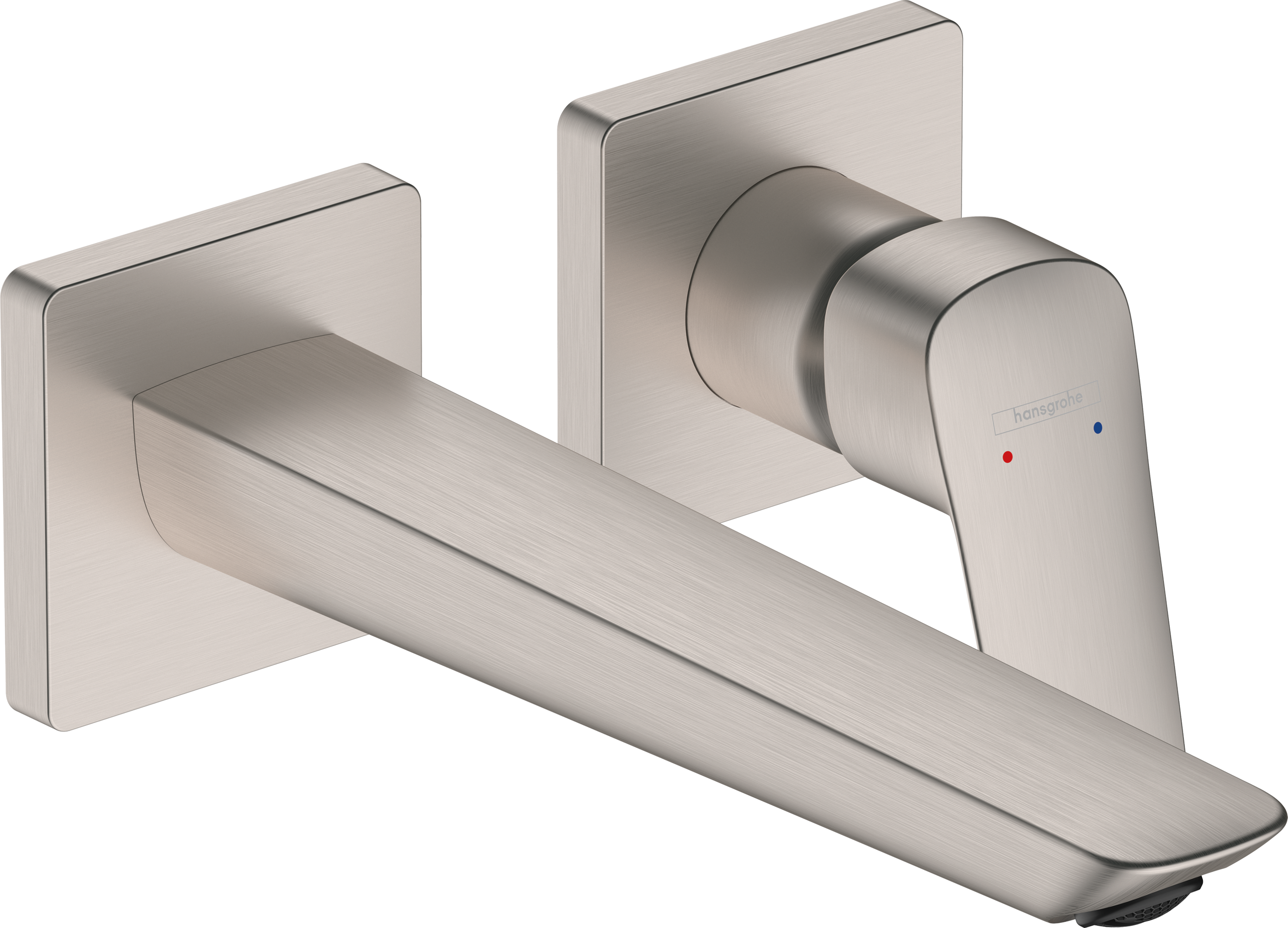 Hansgrohe Logis Fine Wall-Mounted Single-Handle Faucet Trim, 1.2 GPM in Brushed Nickel