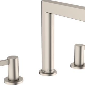 Hansgrohe Finoris Wide-spread Faucet 160 with Pop-up Drain, 1.2 GPM in Brushed Nickel